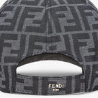 Casquette de baseball en tissu jacquard FF bleu