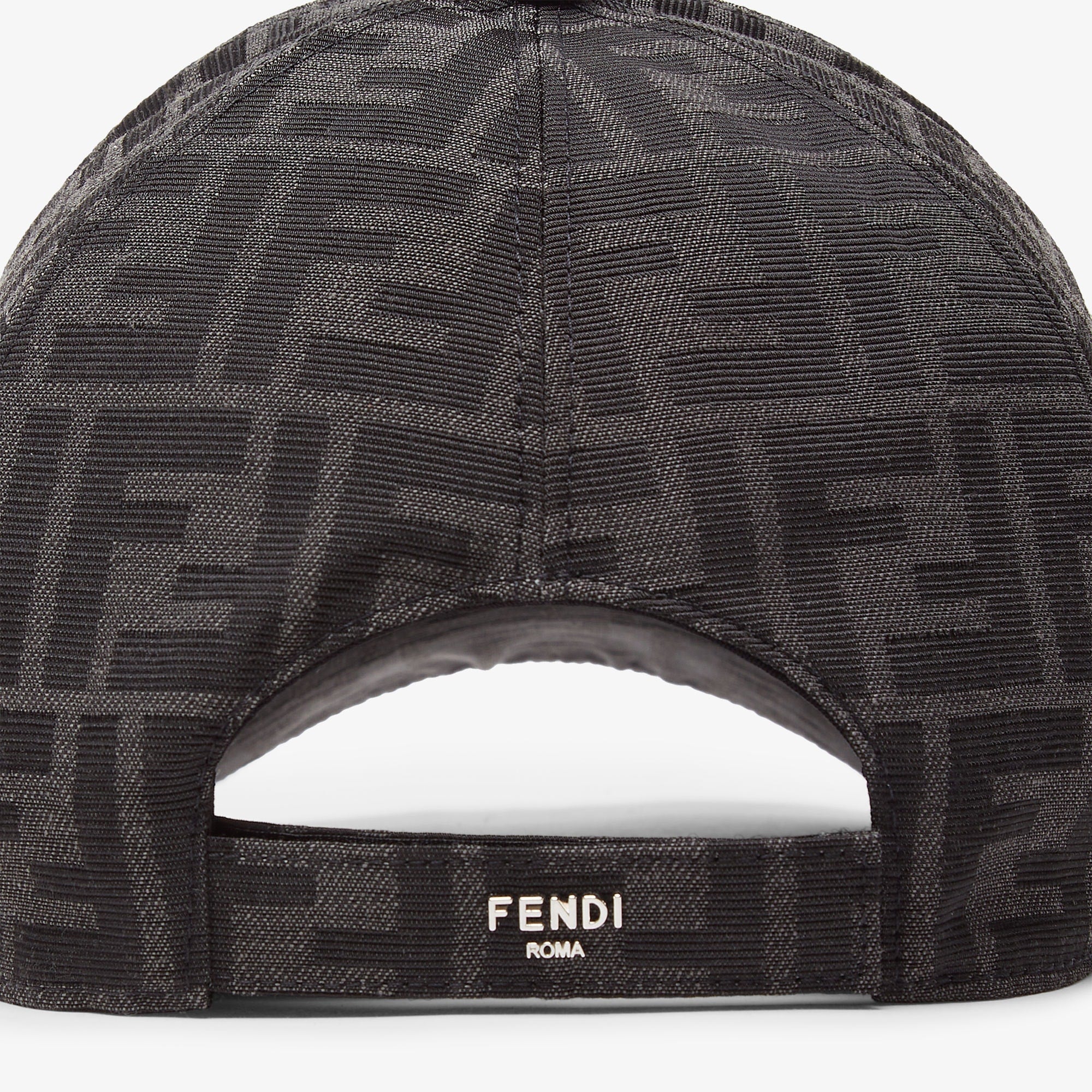 Casquette de baseball en tissu jacquard FF noir