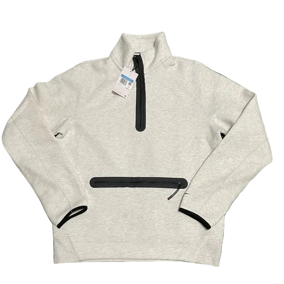 Nike - Tech Fleece - Sweat à col zippé - Blanc
