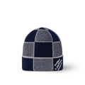 Bonnet et Écharpe Damier Heritage Bleu Marine