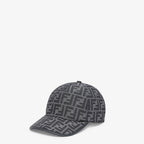 Casquette de baseball en tissu jacquard FF bleu