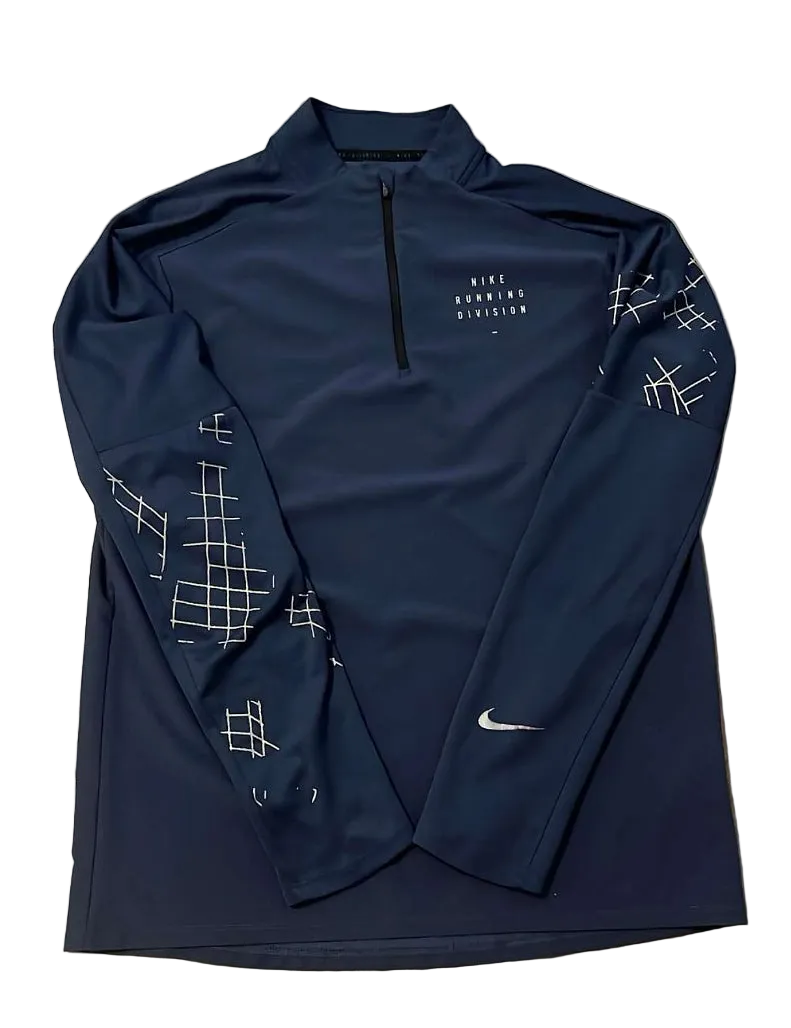 Haut zip N*ke D*v*sion araignée bleu nuit